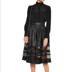 Leather Alice+Olivia skirt